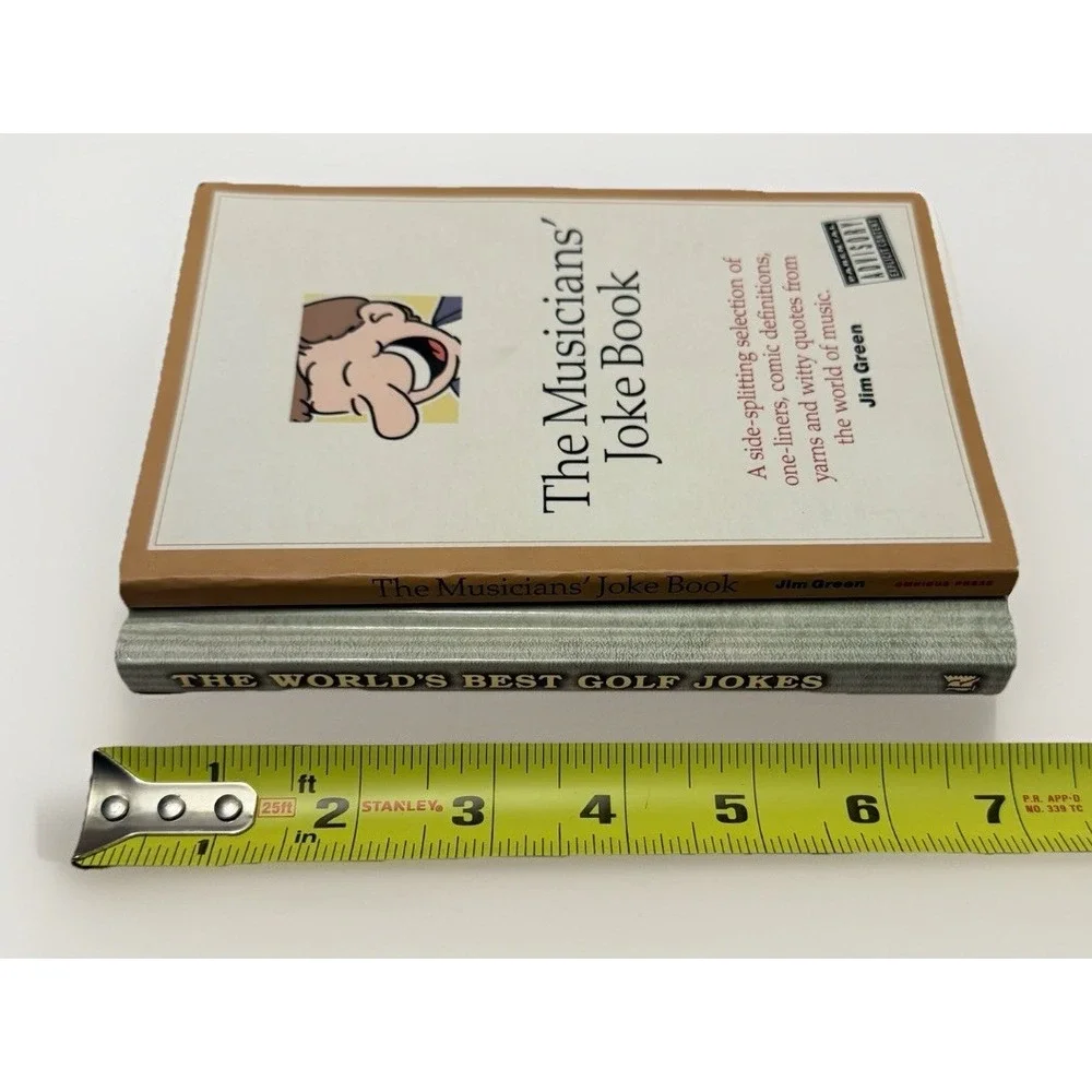 Dad Gift Joke Book Golf Jokes Music Funny Humor VTG LOT 2 Book Books Bar Mancave